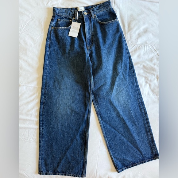 NWT Anine Bing Rick Jean Azure Blue - Picture 6 of 11